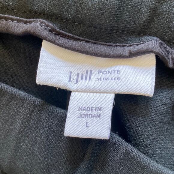 J. Jill Ponte L black slim leg leggings - Picture 2 of 5